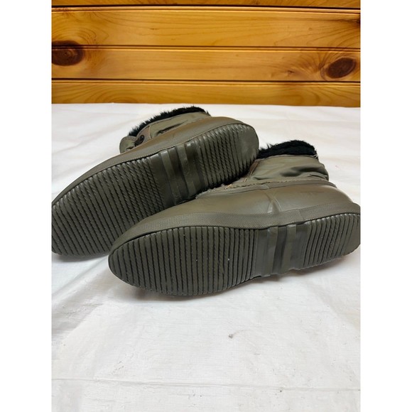 Sorel Winter Insulated Boots Women's Military‎ Green Fur Waterproof - Picture 6 of 6